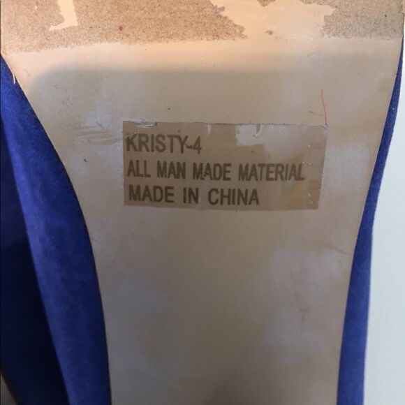 C. Label 6 Kristy blue and red polka dot pump - Picture 6 of 8